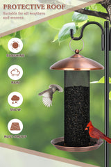 Gtongoko Finch Feeder hanging in a garden setting