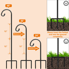 Gtongoko shepherd hooks assembled in garden