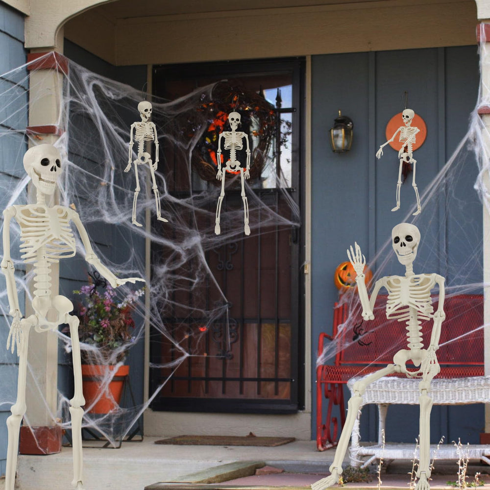 GTYZZH skeletons positioned in a spooky garden setting