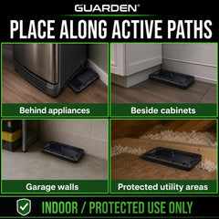 Guarden Extra-Large Glue Trap set against a wall in a garage