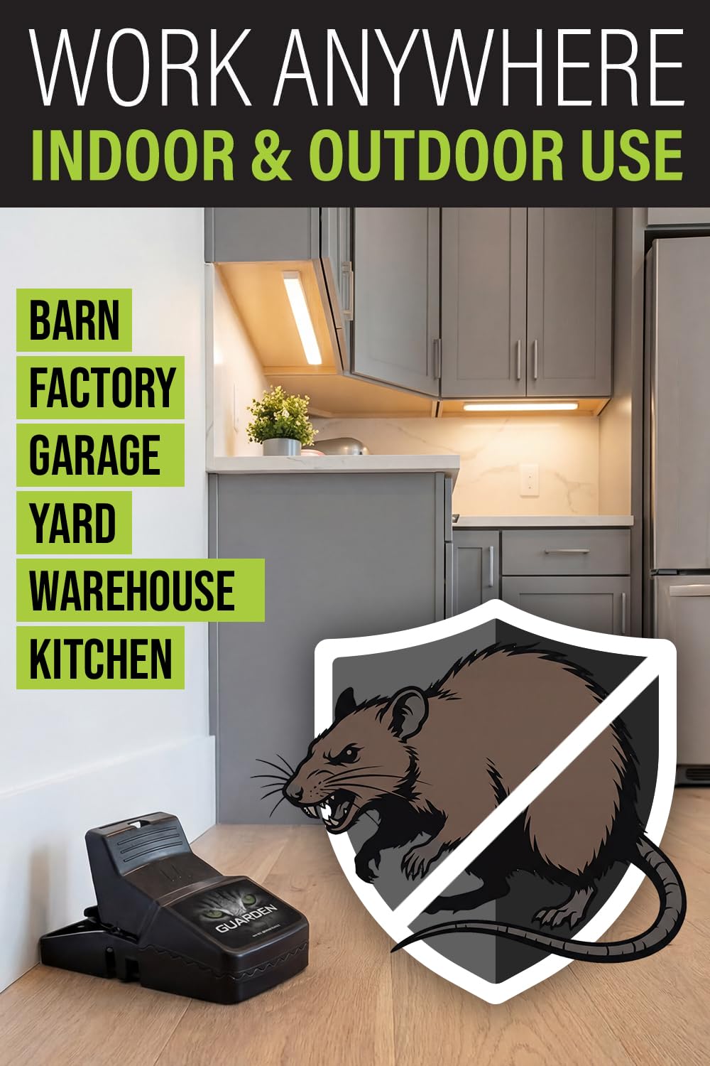 Guarden Rat Traps 2 pack packaging