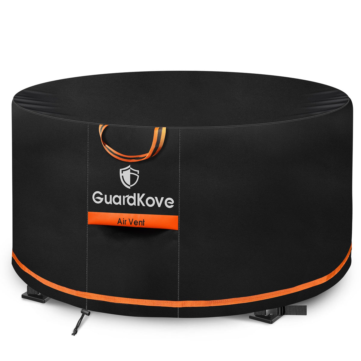 GuardKove 44 inch round fire pit cover front view