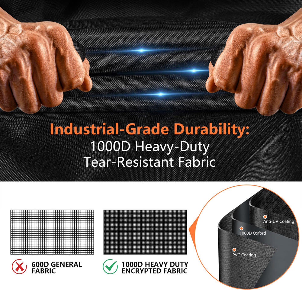 GuardKove fire pit cover with mesh vents for breathability