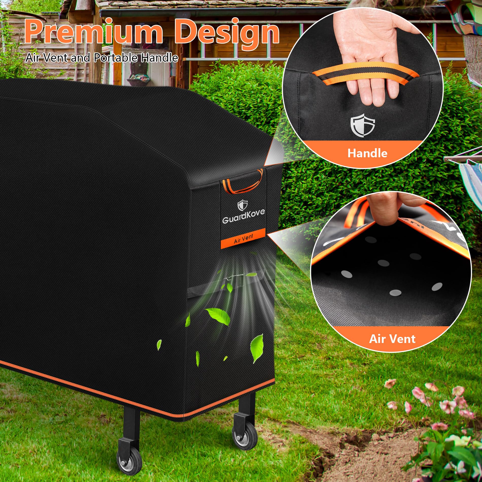 GuardKove Griddle Cover packaging with product information
