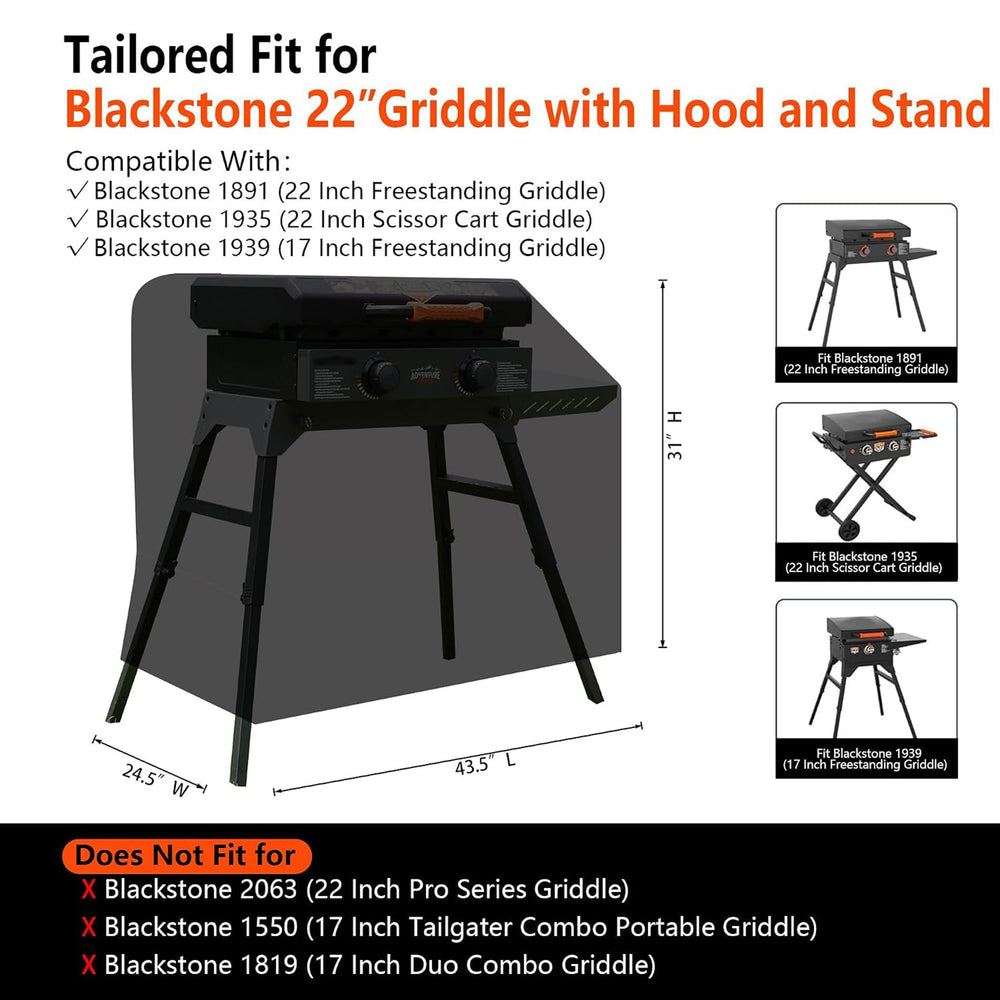 GuardKove Griddle Cover side view with buckle straps