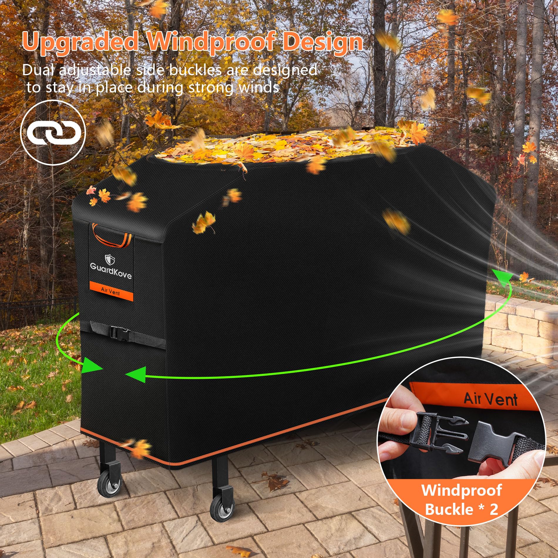 GuardKove Griddle Cover with air vents for moisture control