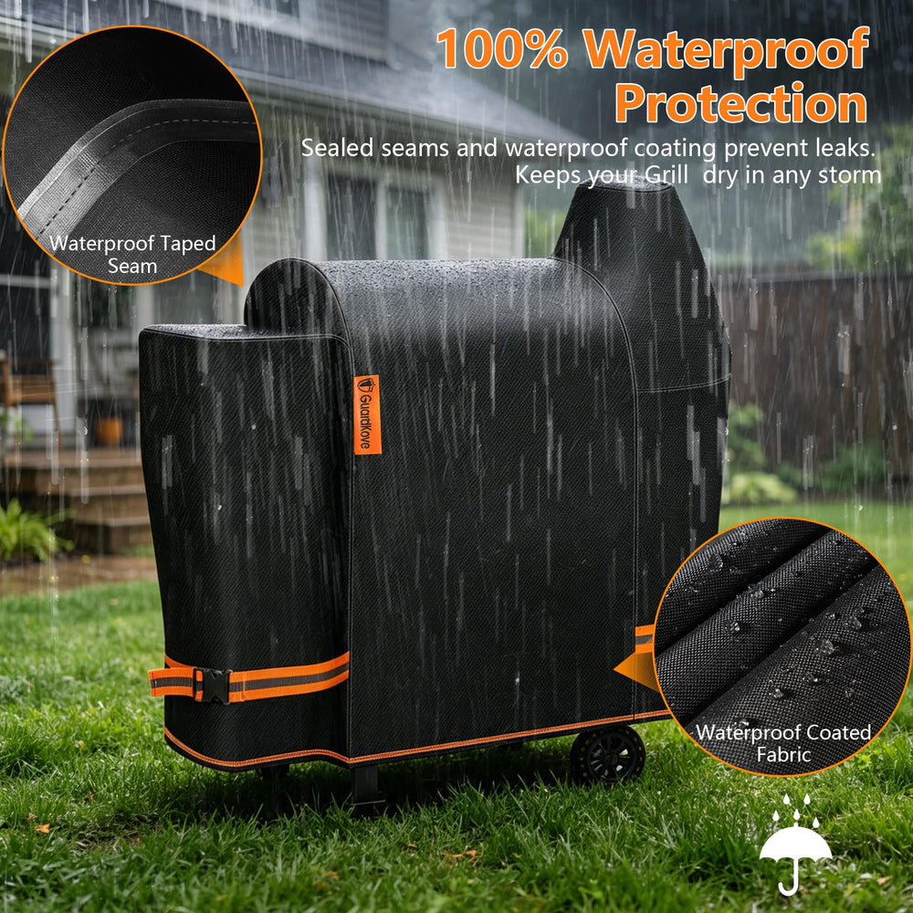 GuardKove Grill Cover buckle straps for wind resistance