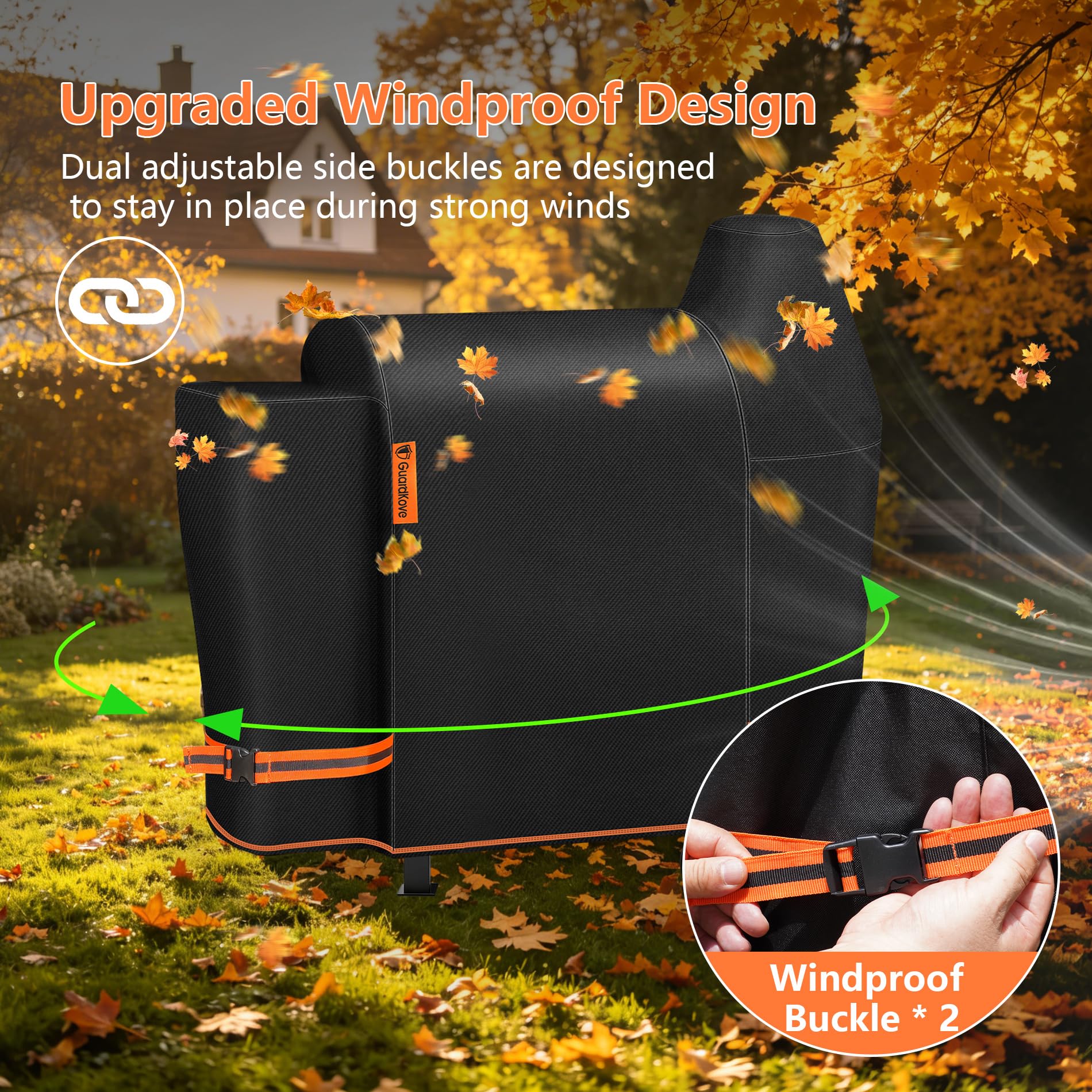 GuardKove Grill Cover packaging and product information