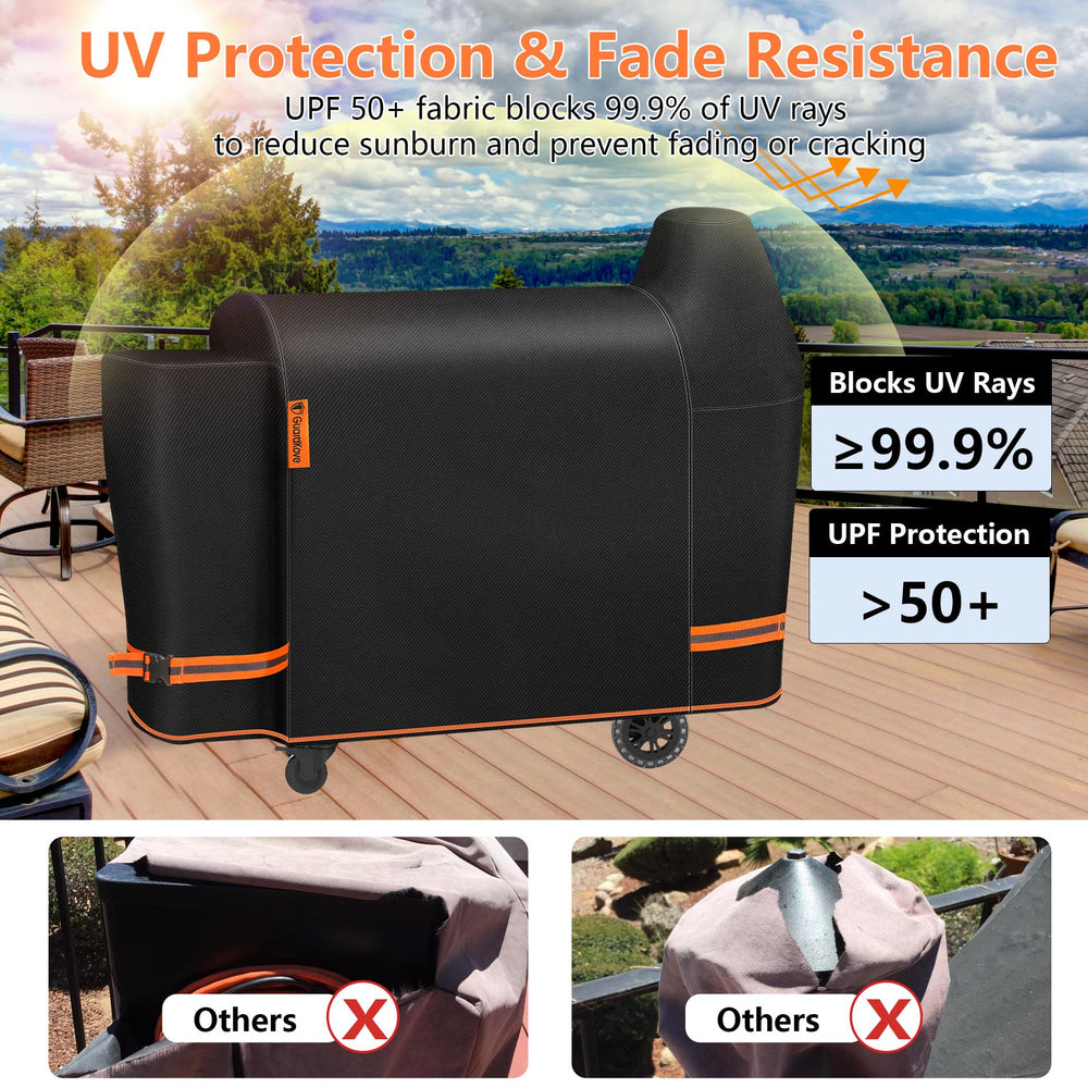 GuardKove grill cover showing waterproof lining
