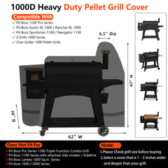 GuardKove grill cover side zipper detail