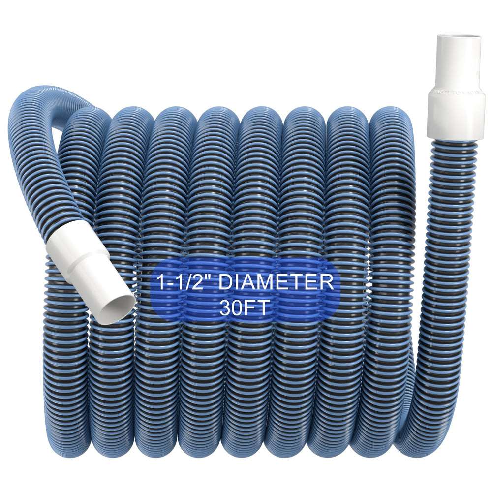 GUEQUITLEX Pool Vacuum Hose 30FT alongside pool cleaning tools