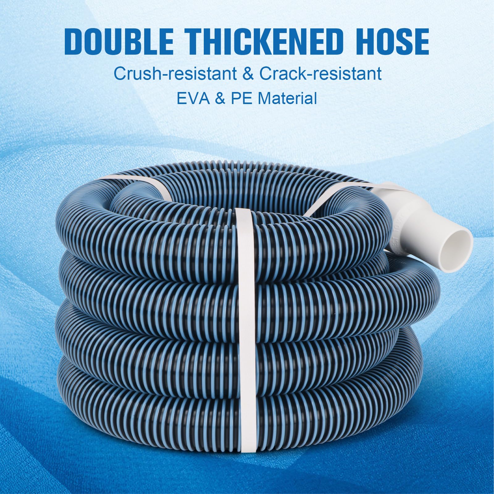 GUEQUITLEX Pool Vacuum Hose 30FT material close-up