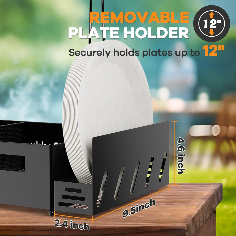 GUIBUKEYAN Grill Caddy in outdoor setting