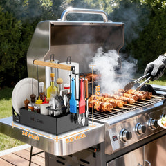 GUIBUKEYAN Grill Caddy showing paper towel holders