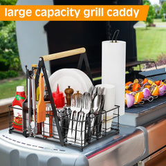 GUIBUKEYAN Grill Caddy showing six compartments
