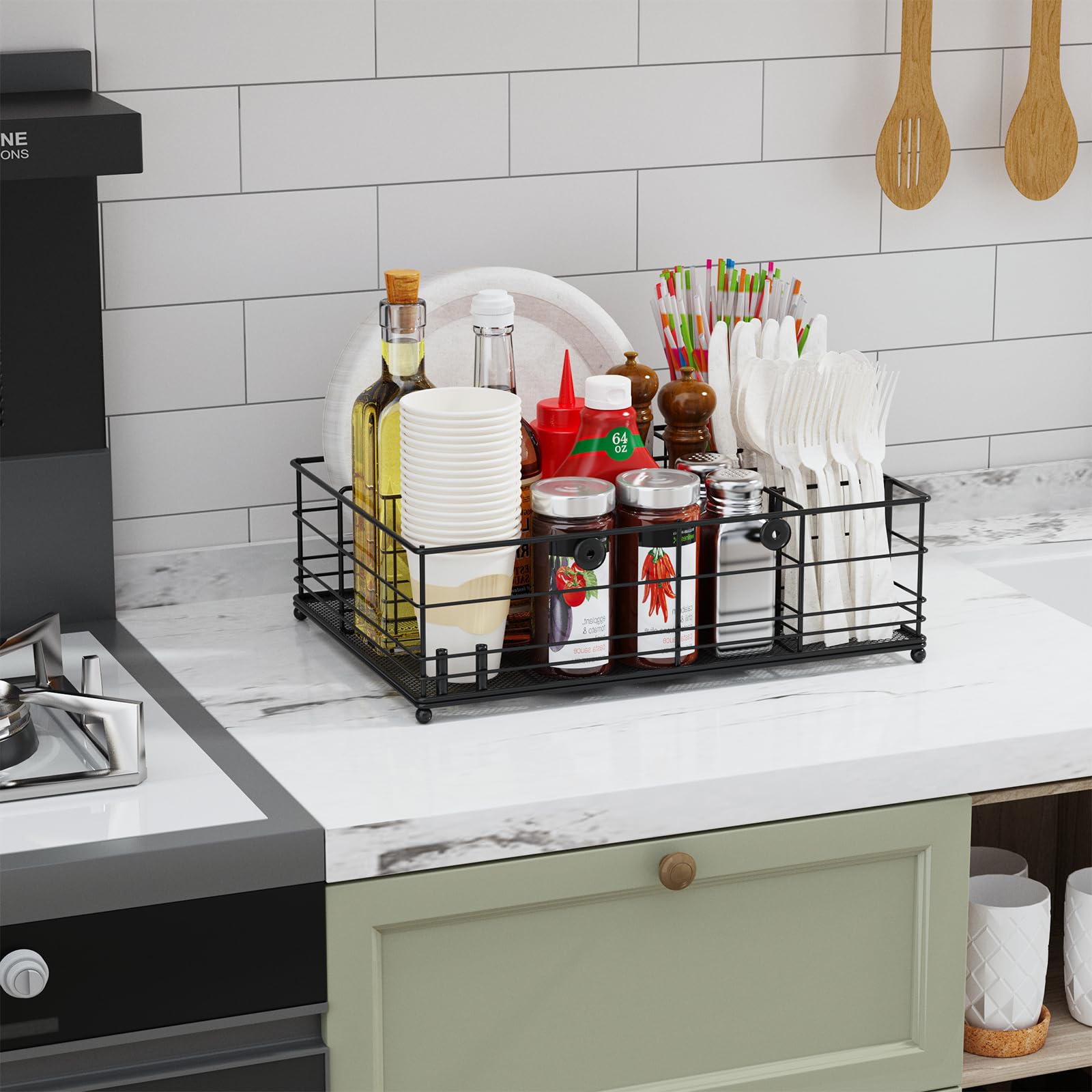 GUIBUKEYAN Grill Caddy side view showing durability