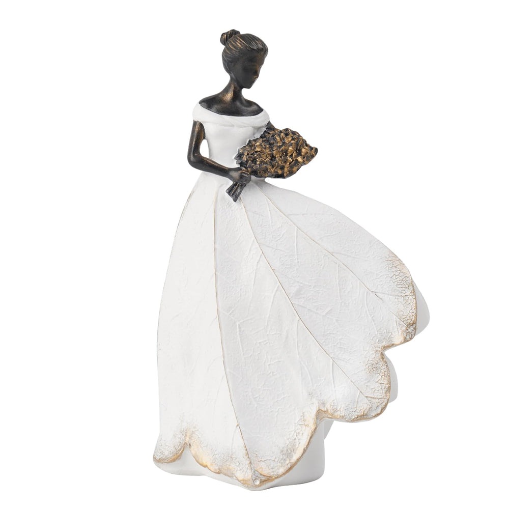 Guichifun Fairy Statue front view with leaf skirt design