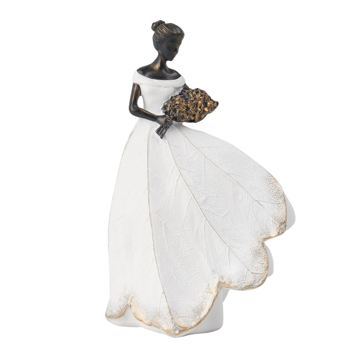 Guichifun Fairy Statue front view with leaf skirt design