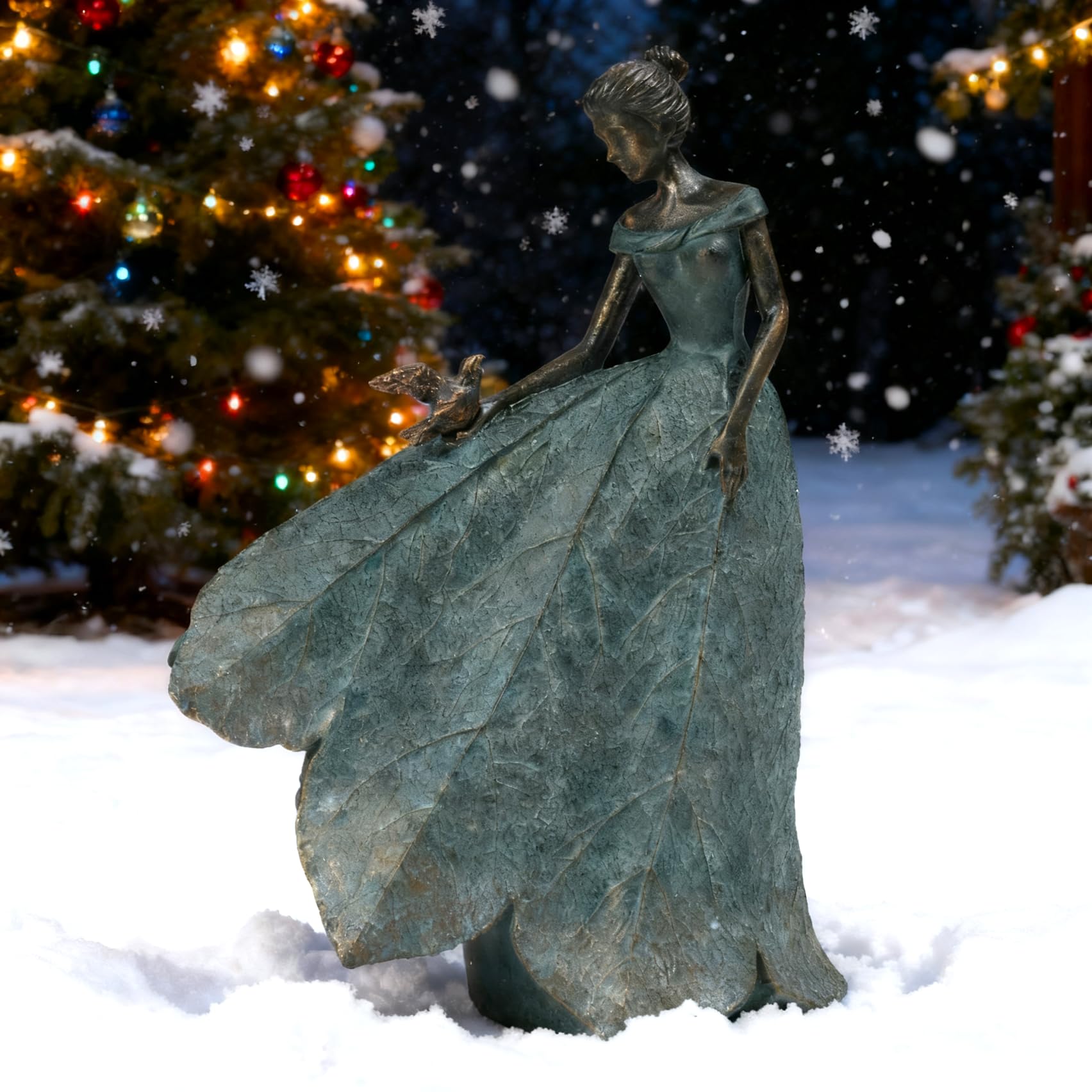 Guichifun Fairy Statue in a rustic outdoor decor setting