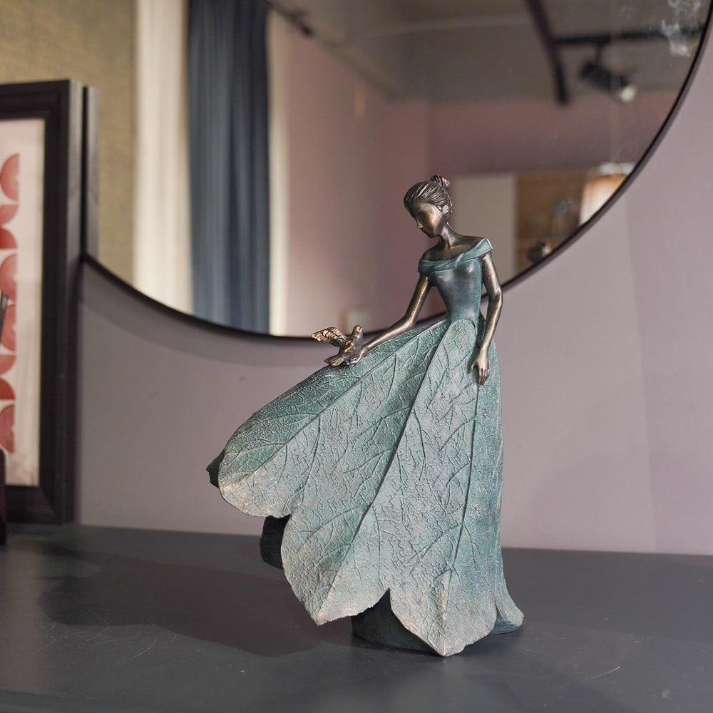 Guichifun Fairy Statue Leaf Angel Girl from behind