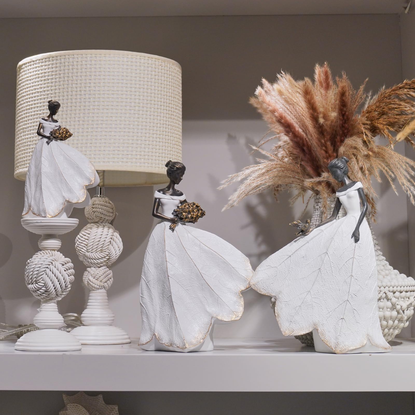 Guichifun Fairy Statue with birds and flowers in hand