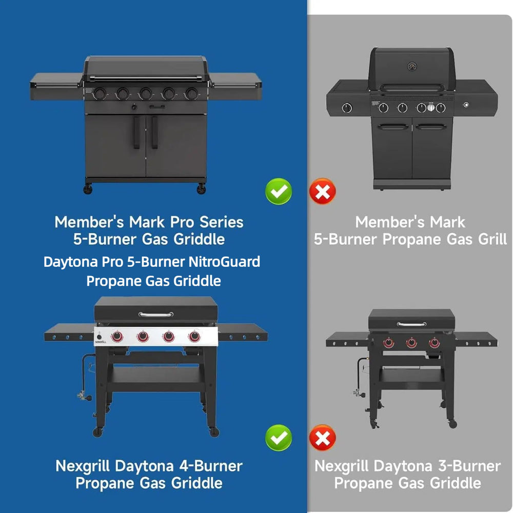 Guisong grill cover installed on a Daytona griddle