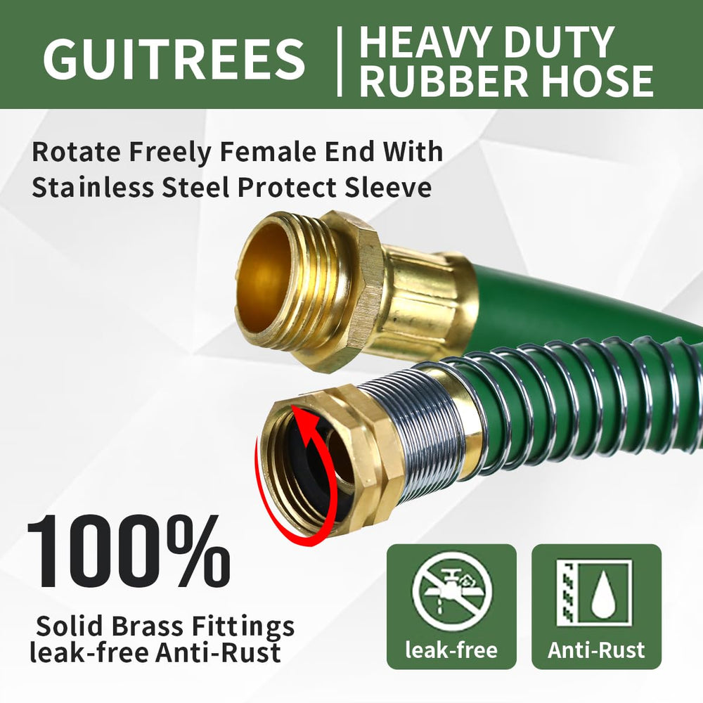 Guitrees 25FT rubber hose coiled for storage