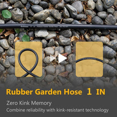 Guitrees garden hose in use watering a garden