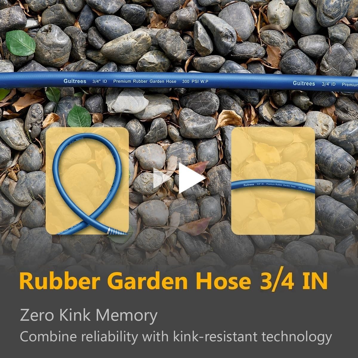 Guitrees garden hose in use watering plants
