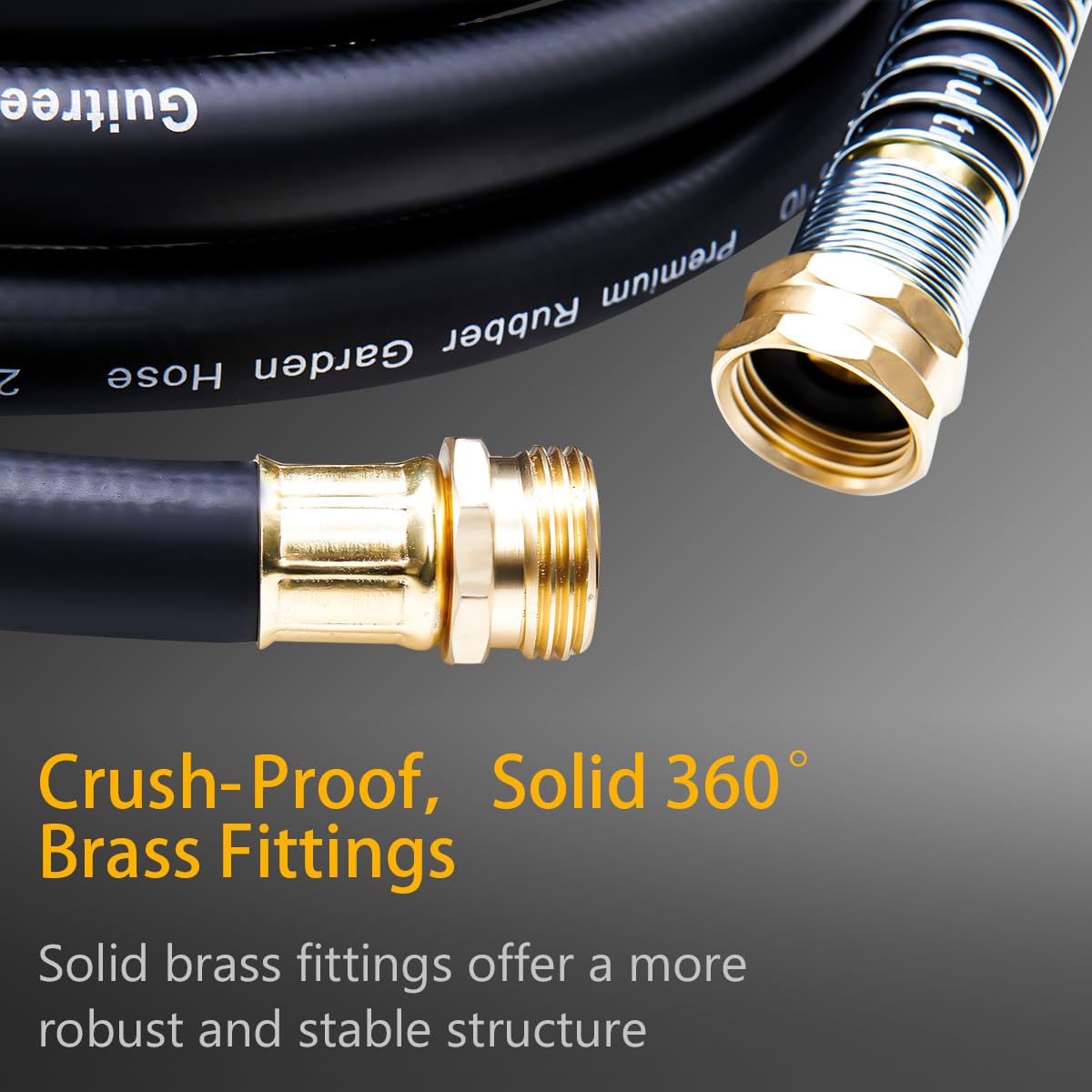 Guitrees Heavy Duty Rubber Hose in use watering garden