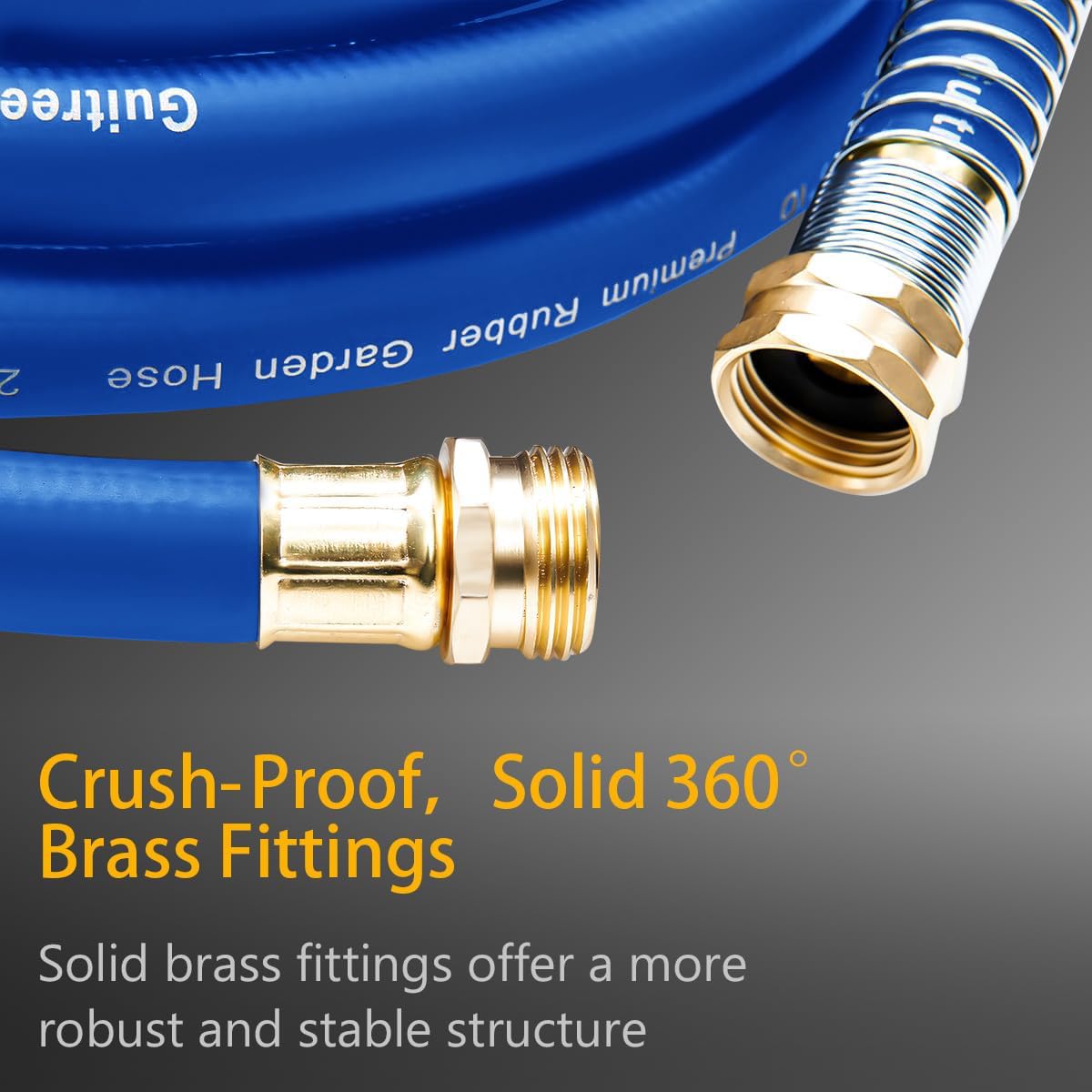 Guitrees rubber hose showing five-layered braiding