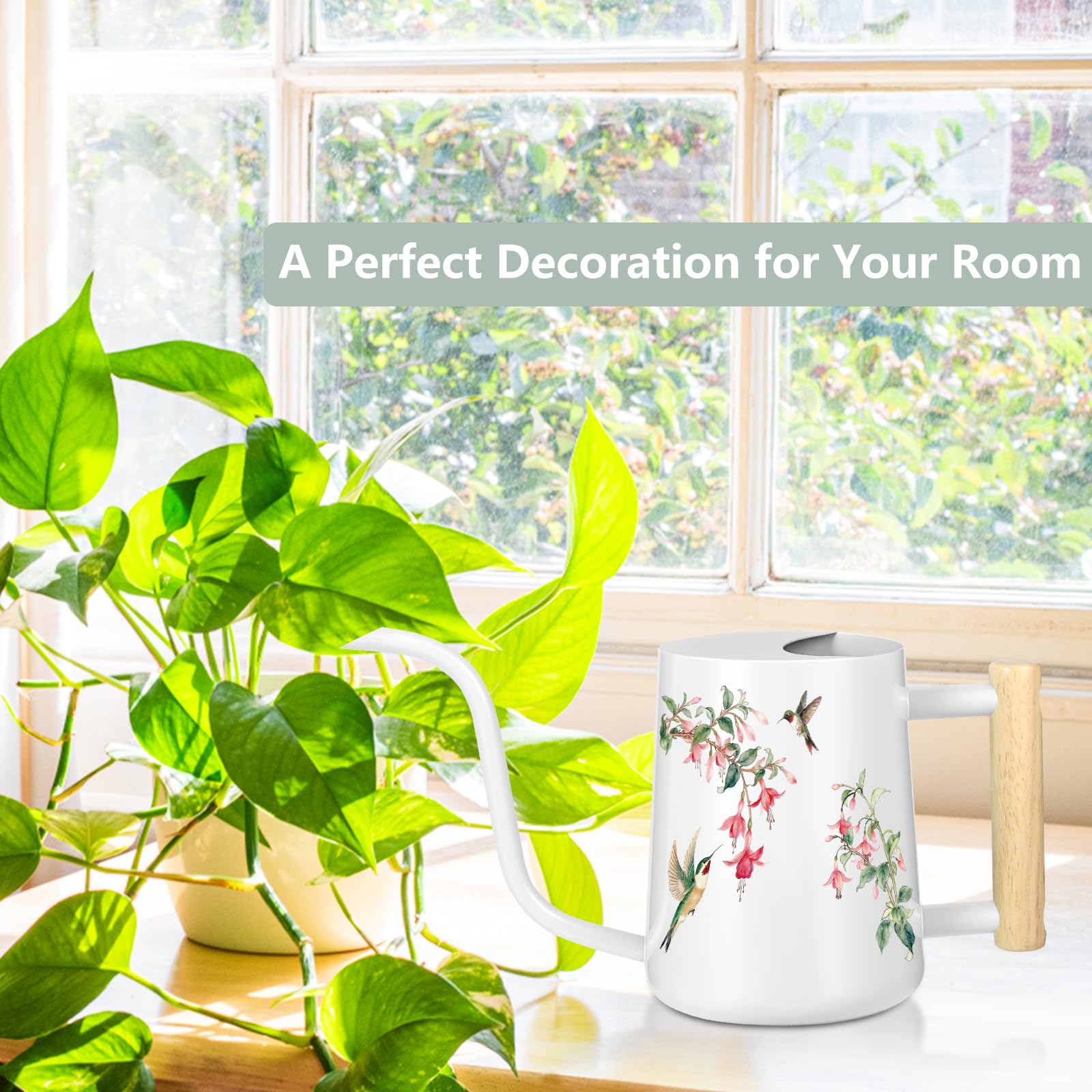 GUKJOB watering can displayed with indoor plants