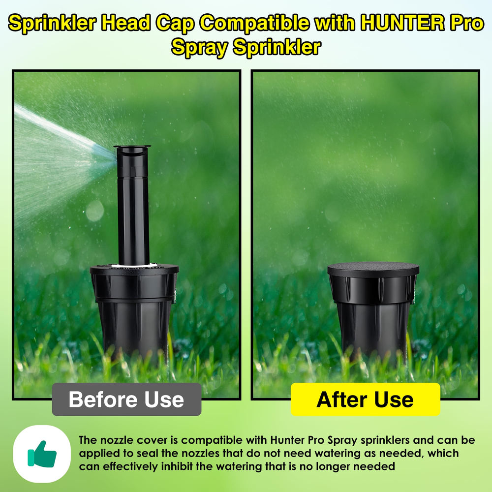 Gulfmew pack of 3 sprinkler head caps with fluororubber seals