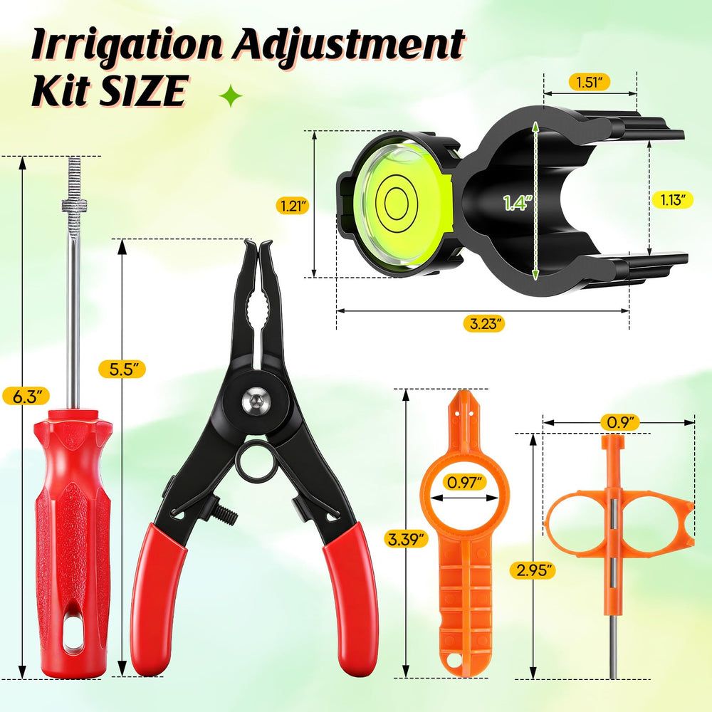 Gulfmew sprinkler tools displayed on a patio