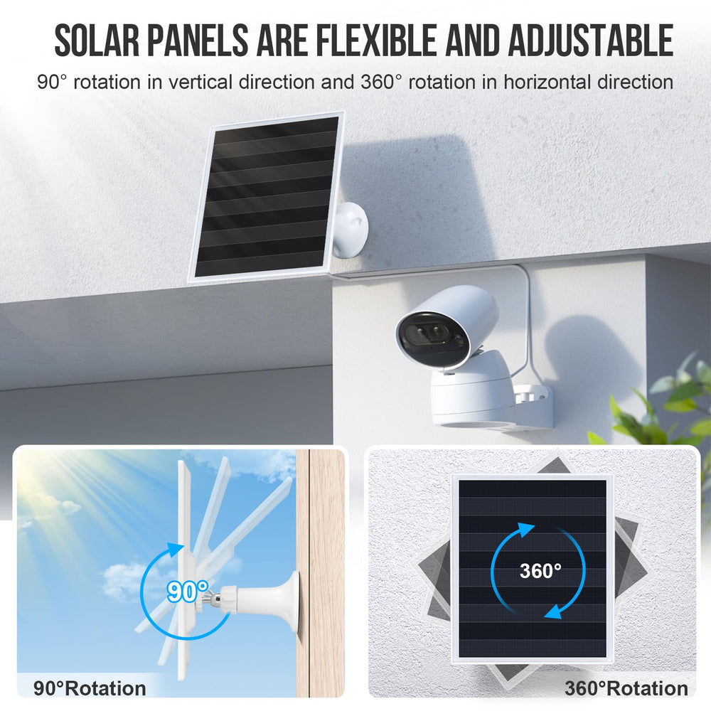 gulisot 6W solar panel charger back view