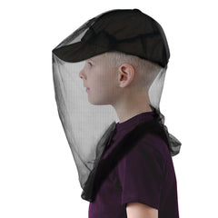 gumkeg Kids Mosquito Head Net front view in black