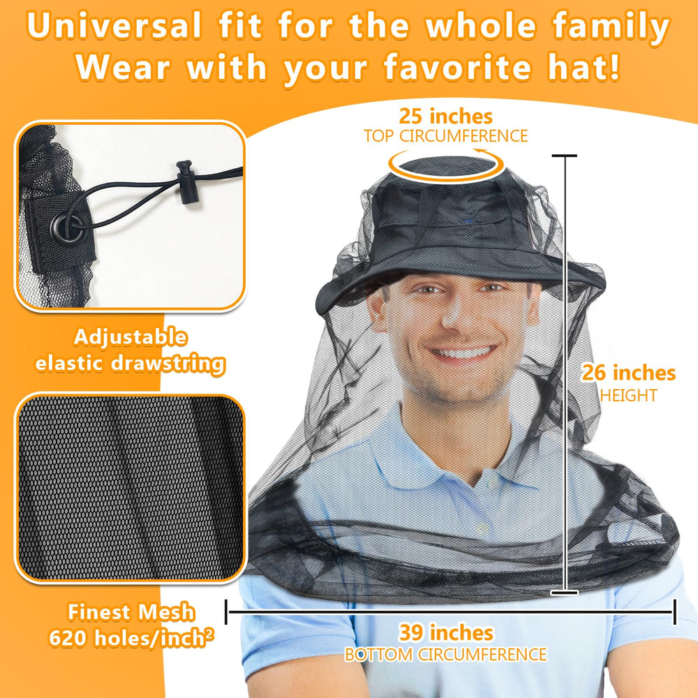 gumkeg Mosquito Head Net in use during hiking