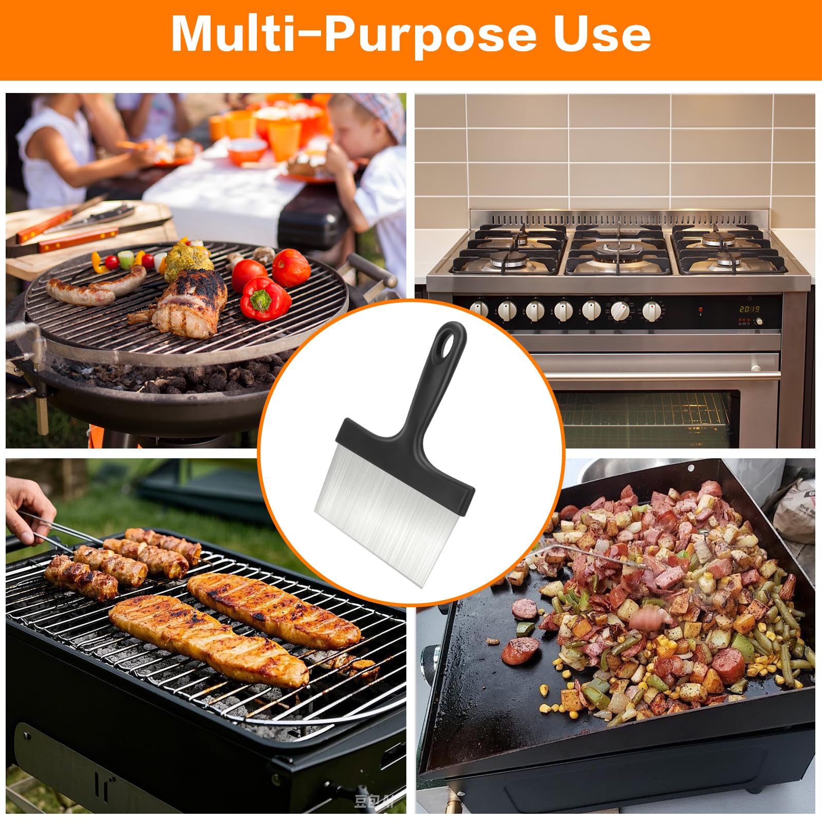GuoluvSoo Grill Scraper stored with hanging loop