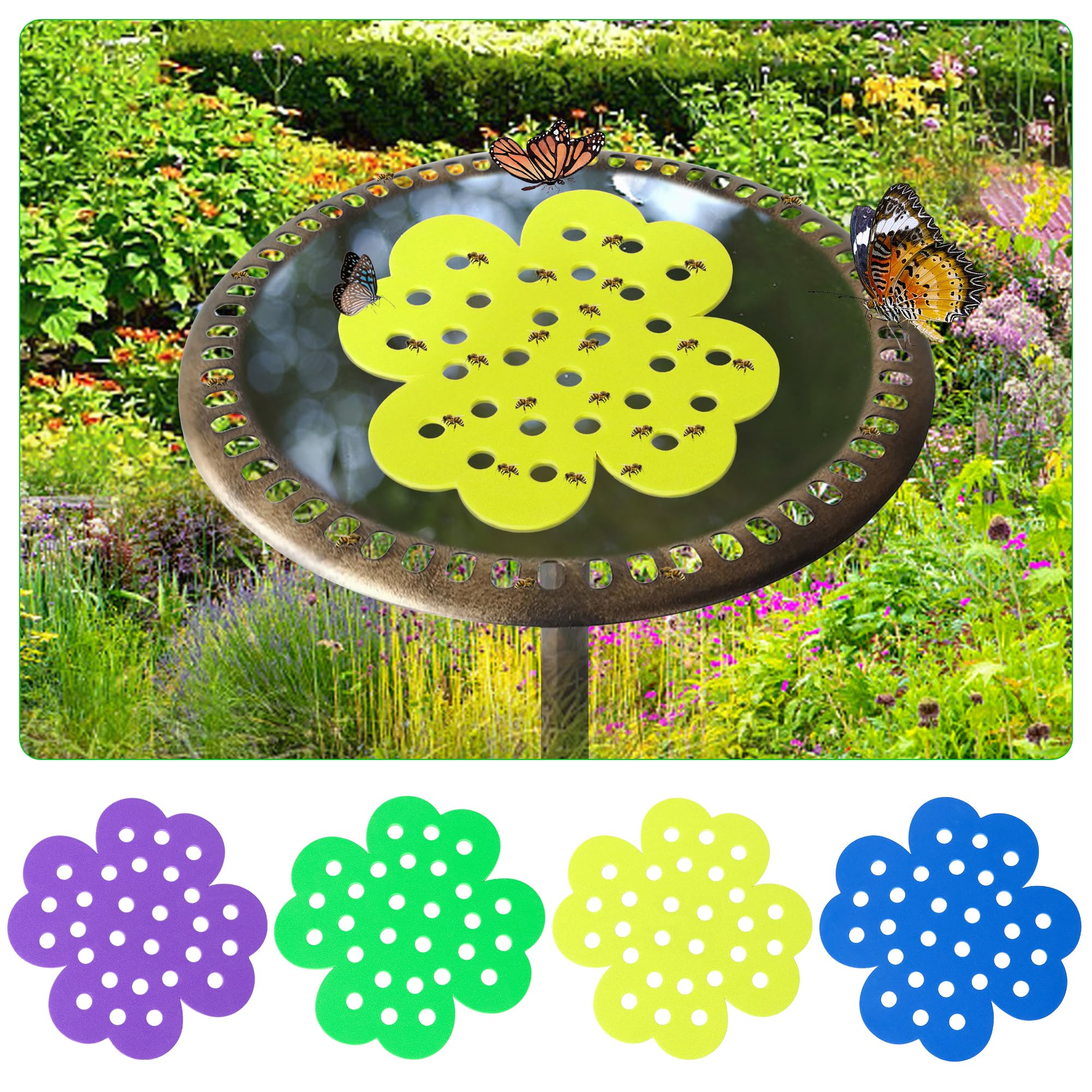 Guotwozi floating bee islands in yellow, green, purple, and blue colors