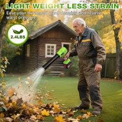 GustoneMas leaf blower with two rechargeable batteries
