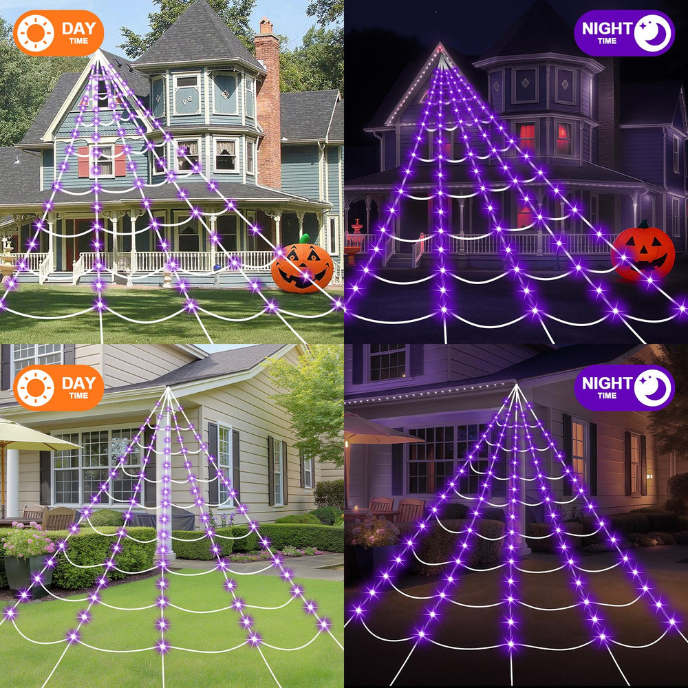 Gutter hook and ground stakes included with decoration set