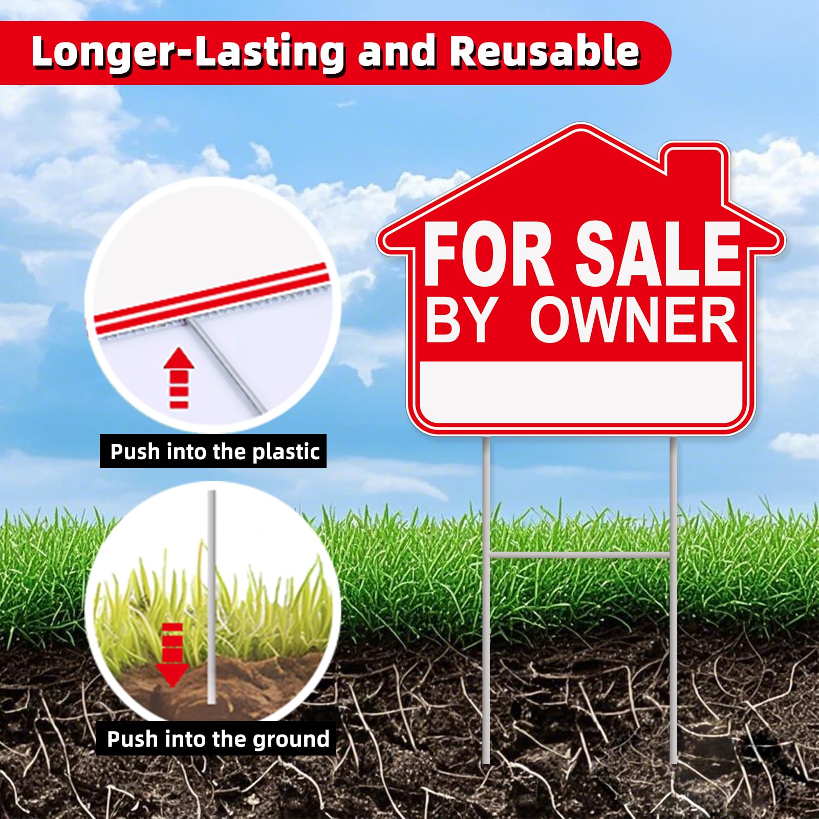 GXGGUS For Sale By Owner Yard Sign displayed in a driveway