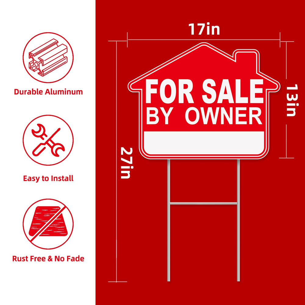 GXGGUS For Sale By Owner Yard Sign installed in a lawn