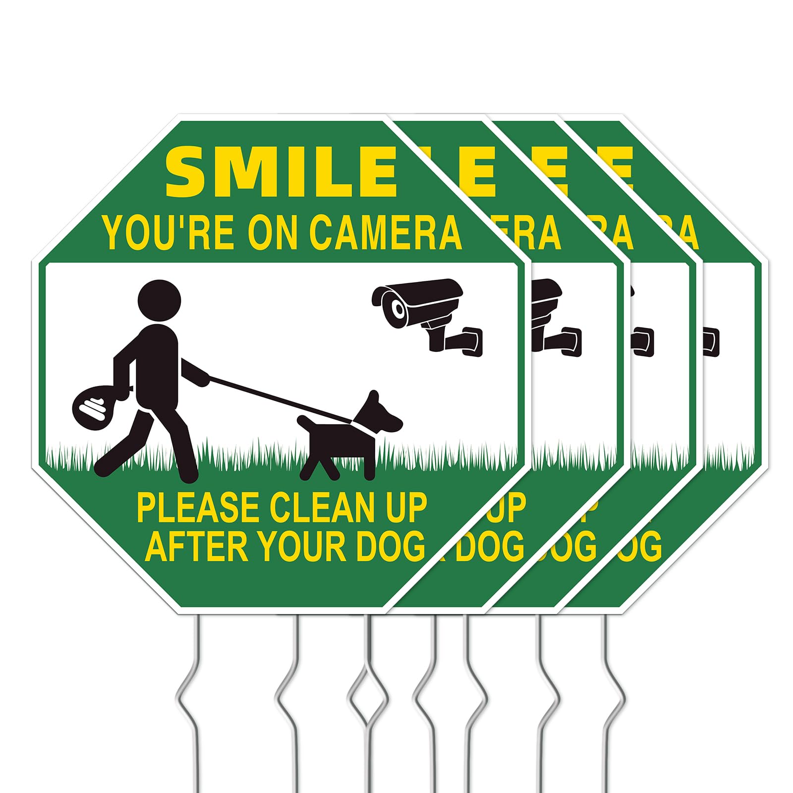 GXGGUS Pick Up After Your Dog Sign 10x10 front view