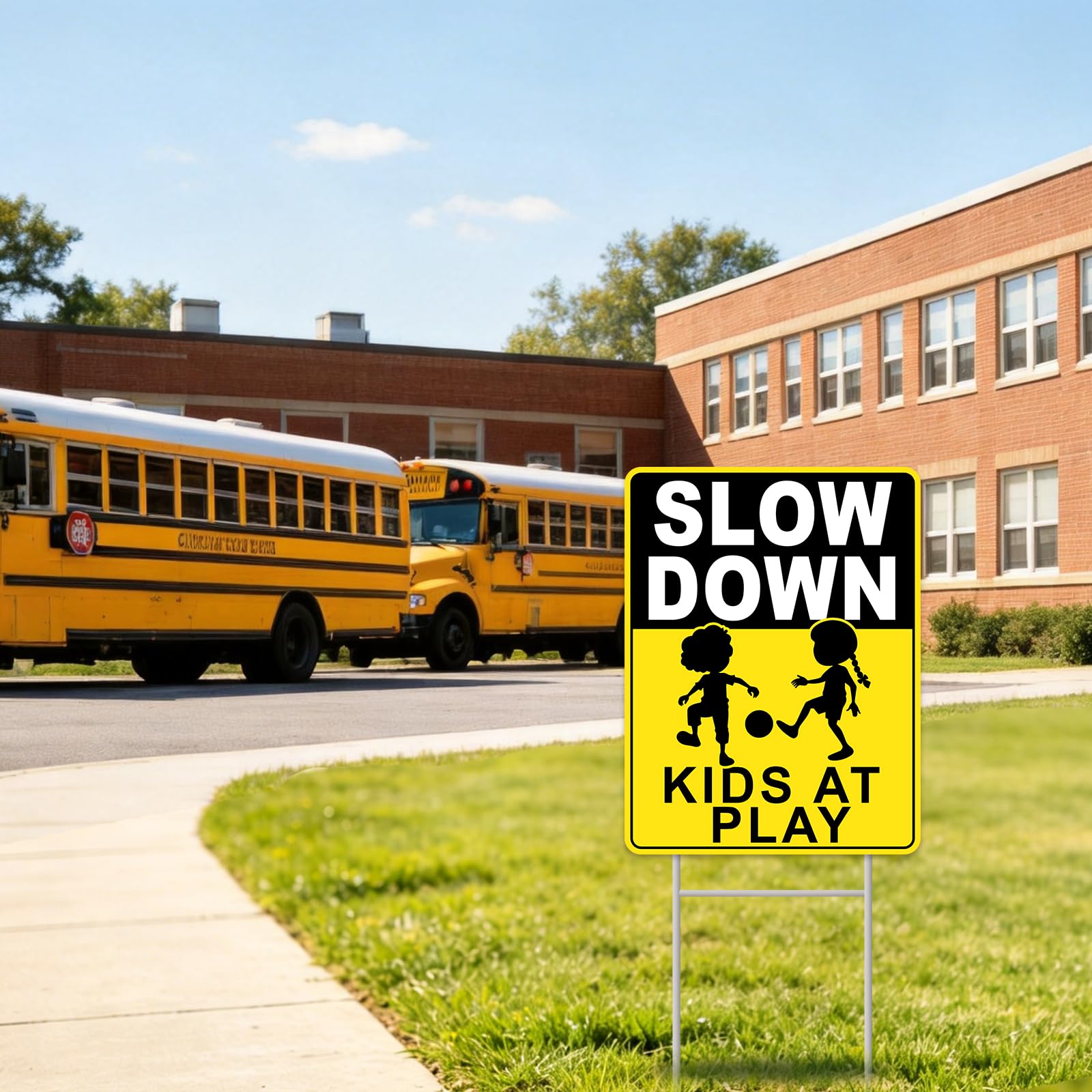 GXGGUS sign promoting community safety for children