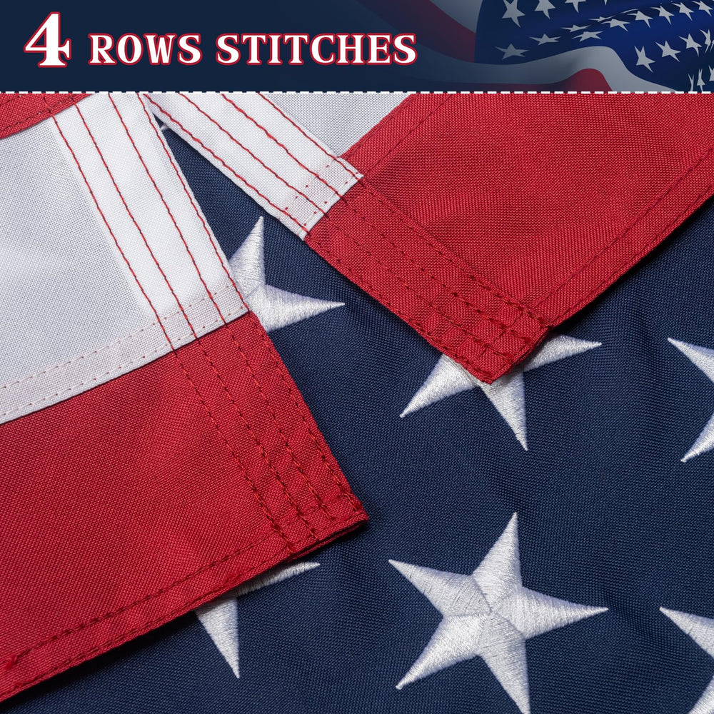 GYaozii 5x8Ft American flag displayed at a business
