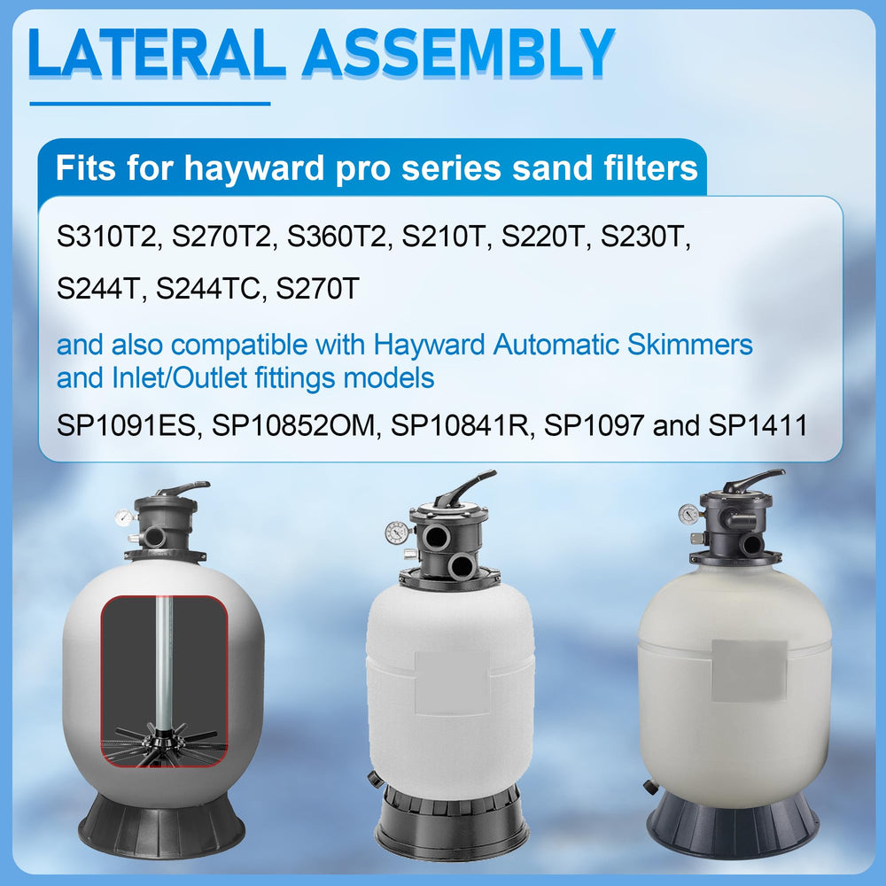 GYPNS SX244DA lateral assembly installed in sand filter