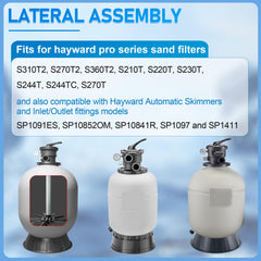 GYPNS SX244DA lateral assembly installed in sand filter