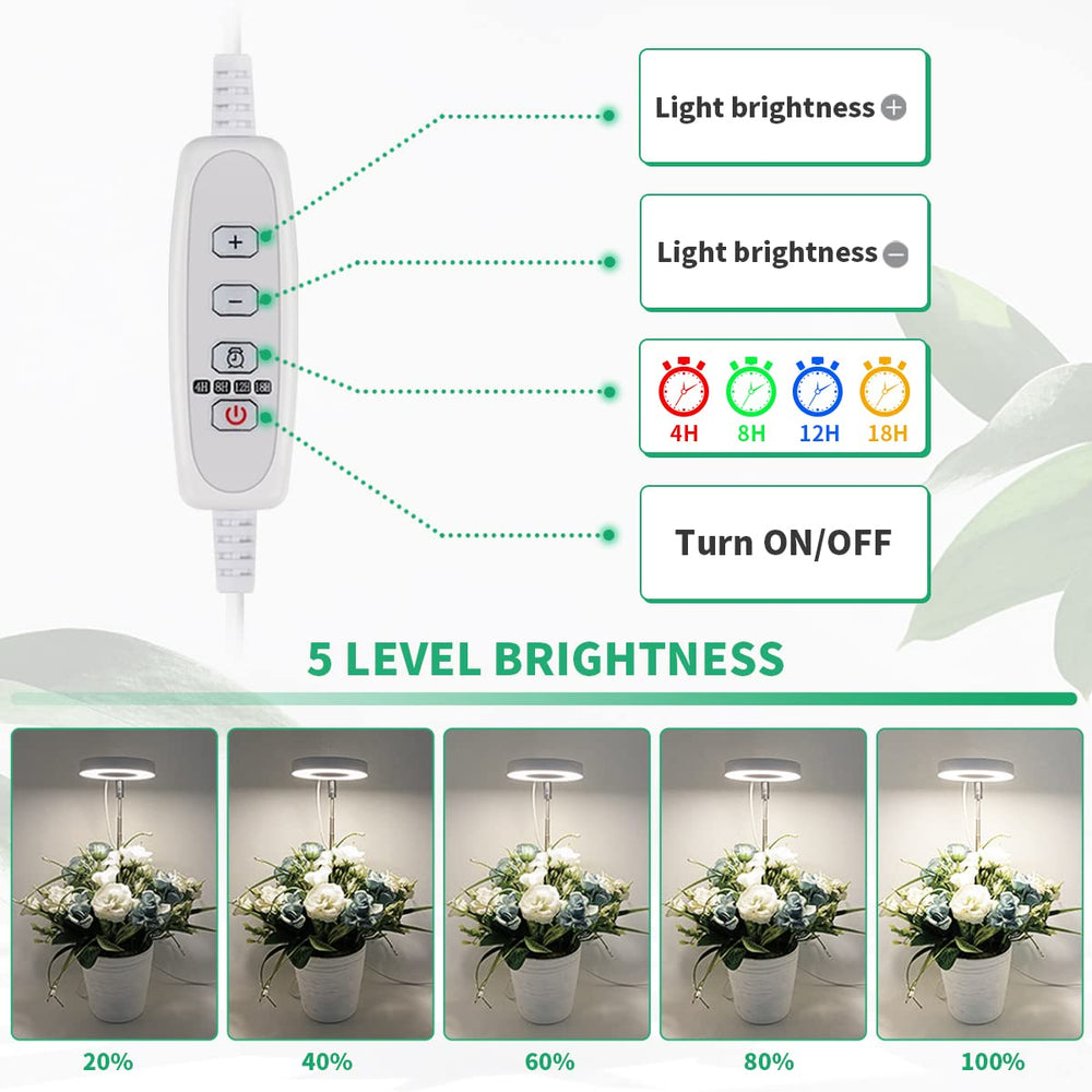 GYTF Halo Plant Grow Light adjustable height feature demonstration