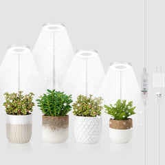 GYTF Halo Plant Grow Light front view with 6000K white LED